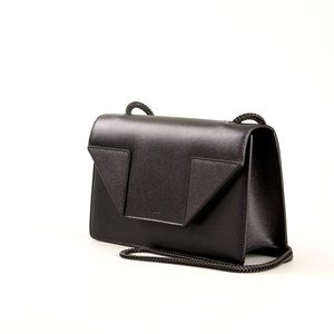 EUC YSL SAINT LAURENT Black Leather Betty Medium Crossbody Handbag GORGEOUS!